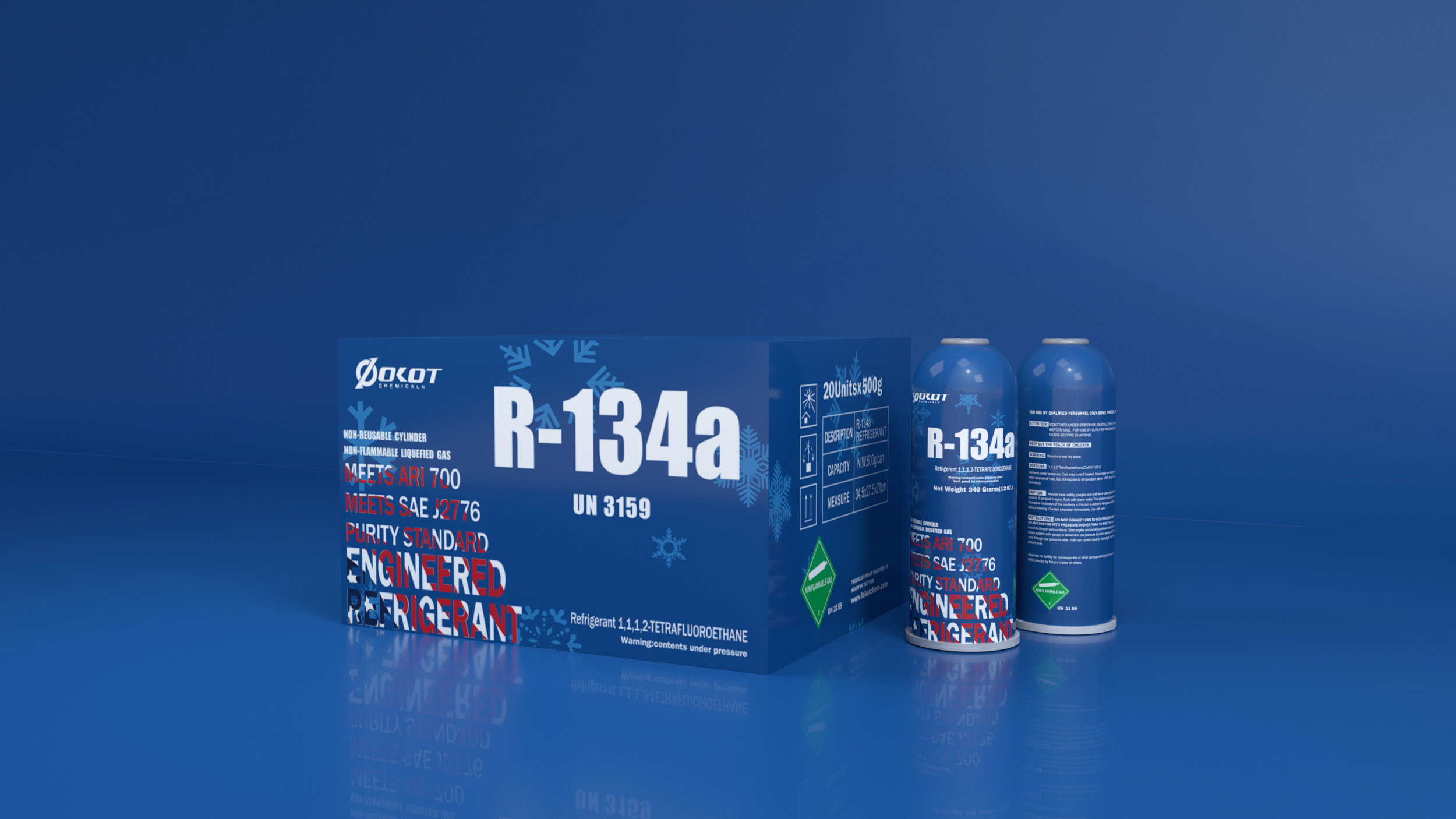 Refrigerant gas R134a 500G